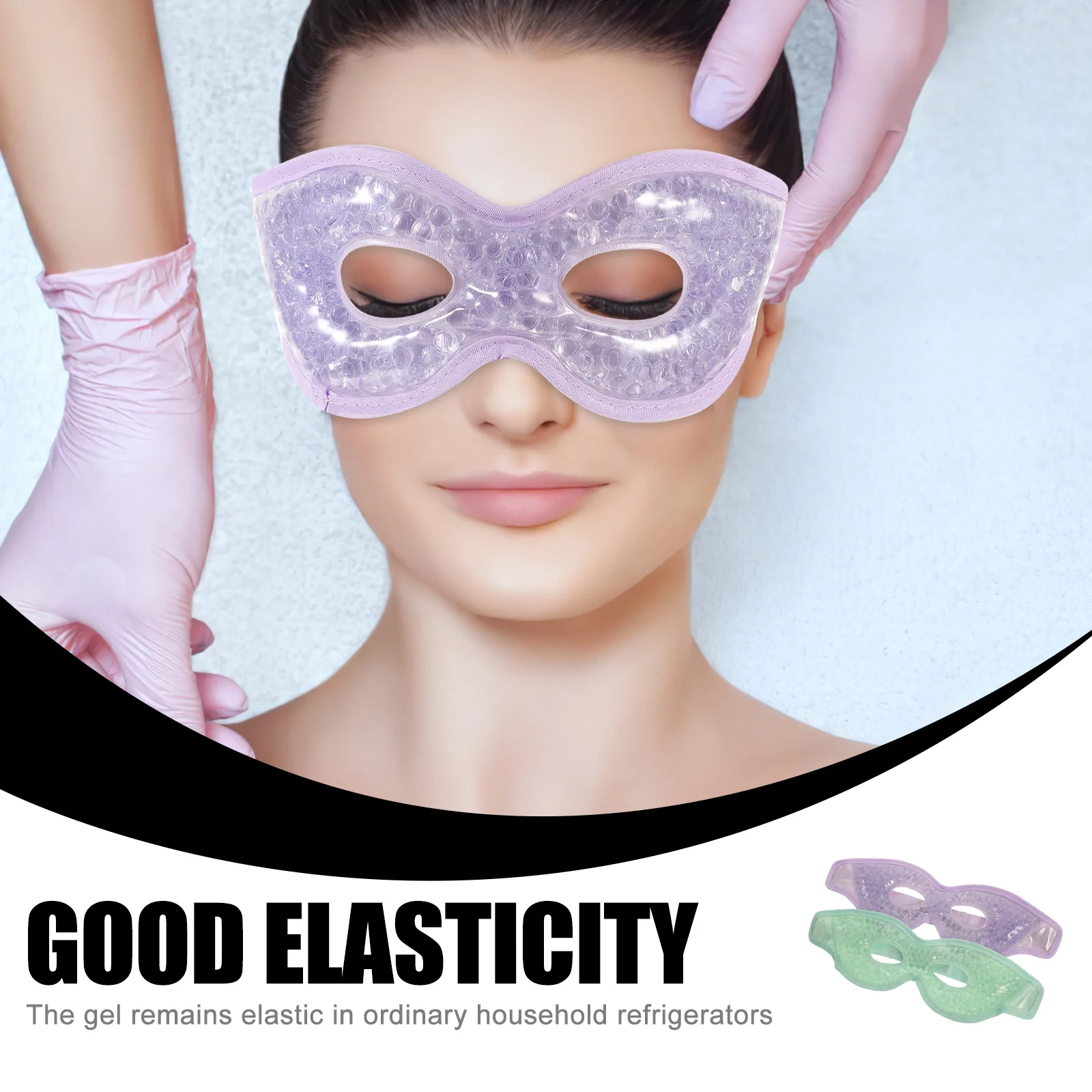 

2Pcs Reusable Eye Pads Cooling Gel Sleep Helper Light Blocking Eye Masks for Women Ladies Cold Pack for Eyes Adult Cold Pack,