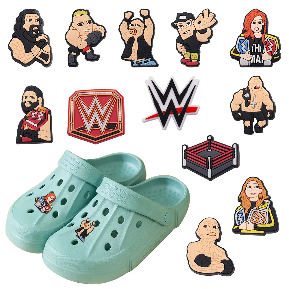 المصارعة Jujitsu حذاء سحر 1-18 قطعة variou مزيج بالجملة البلاستيكية الديكور مشبك صالح صندل انفصال مقاوم للماء لهدايا X-mas #1