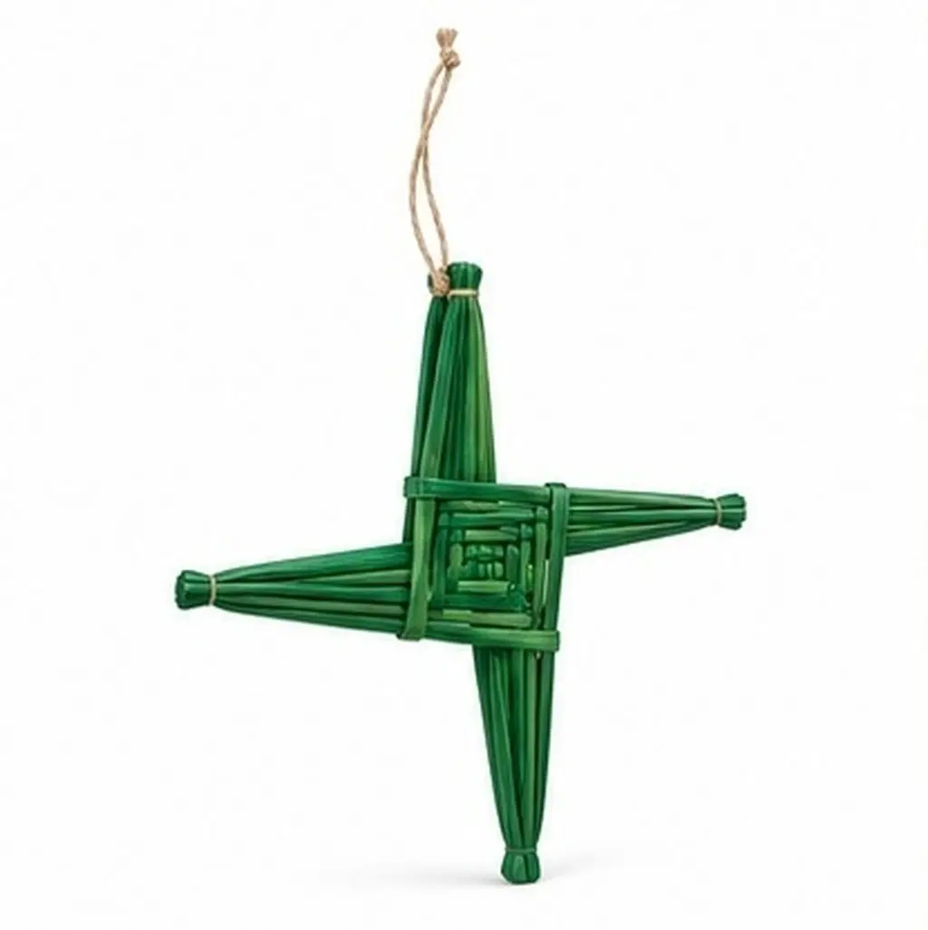 St Brigid's Cross Handwoven Straw Irish Blessing Wall Decor Rustic Traditional Irish Home Charms Entryway Tabletop Seasonal