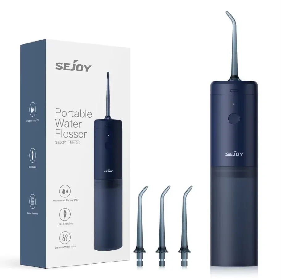 SEJOY Irrigatore Orale Elettrico Acqua Flosser Per I Denti Dentale Irrigatore Orale Portatile Ricaricabile Portatile Detergente Per Denti