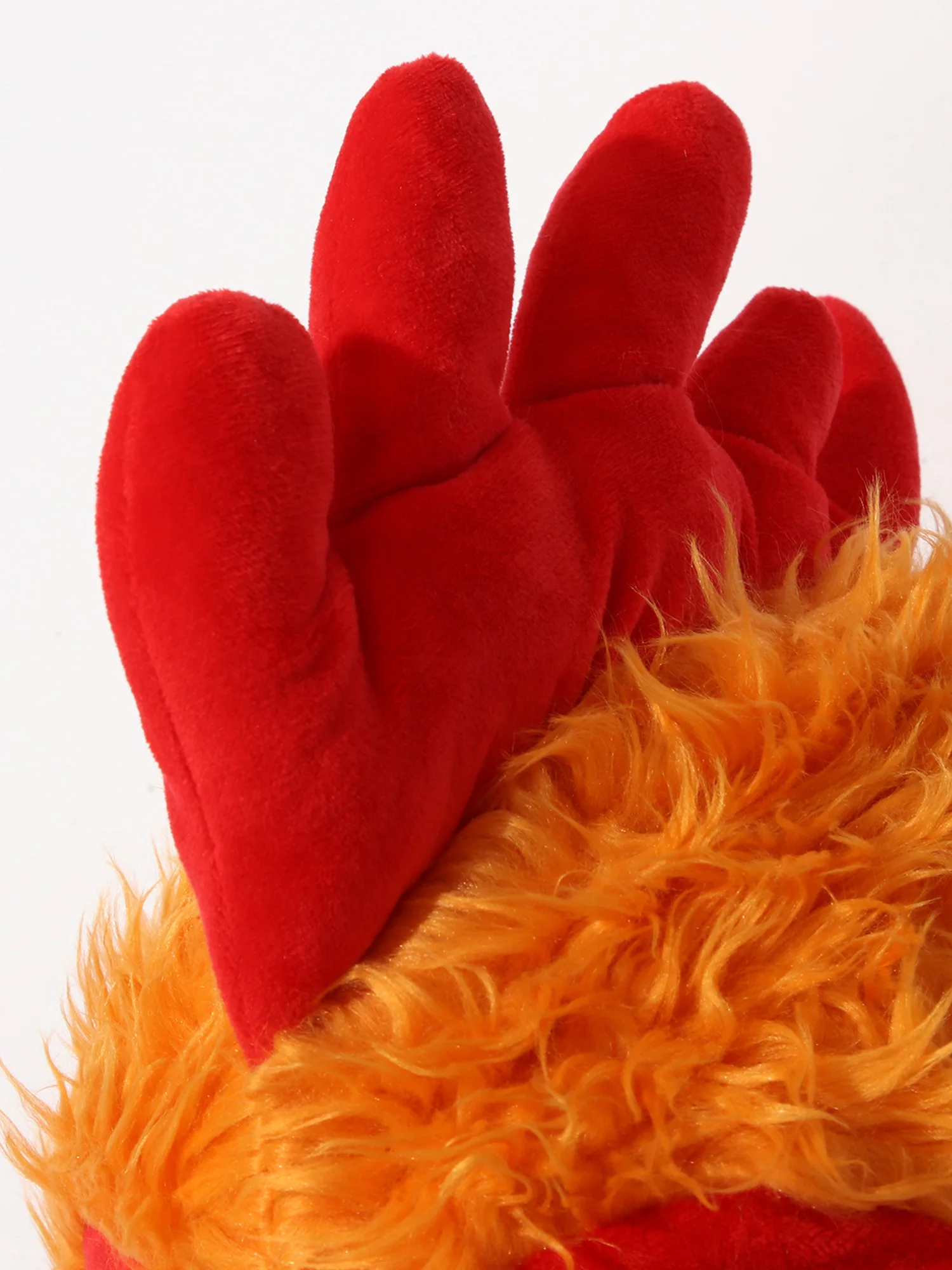 Unisex Women Men Plush Turkey-shaped Hat Headwear Thanksgiving Costume Accessories for Halloween Cosplay Party Stage Performance 5