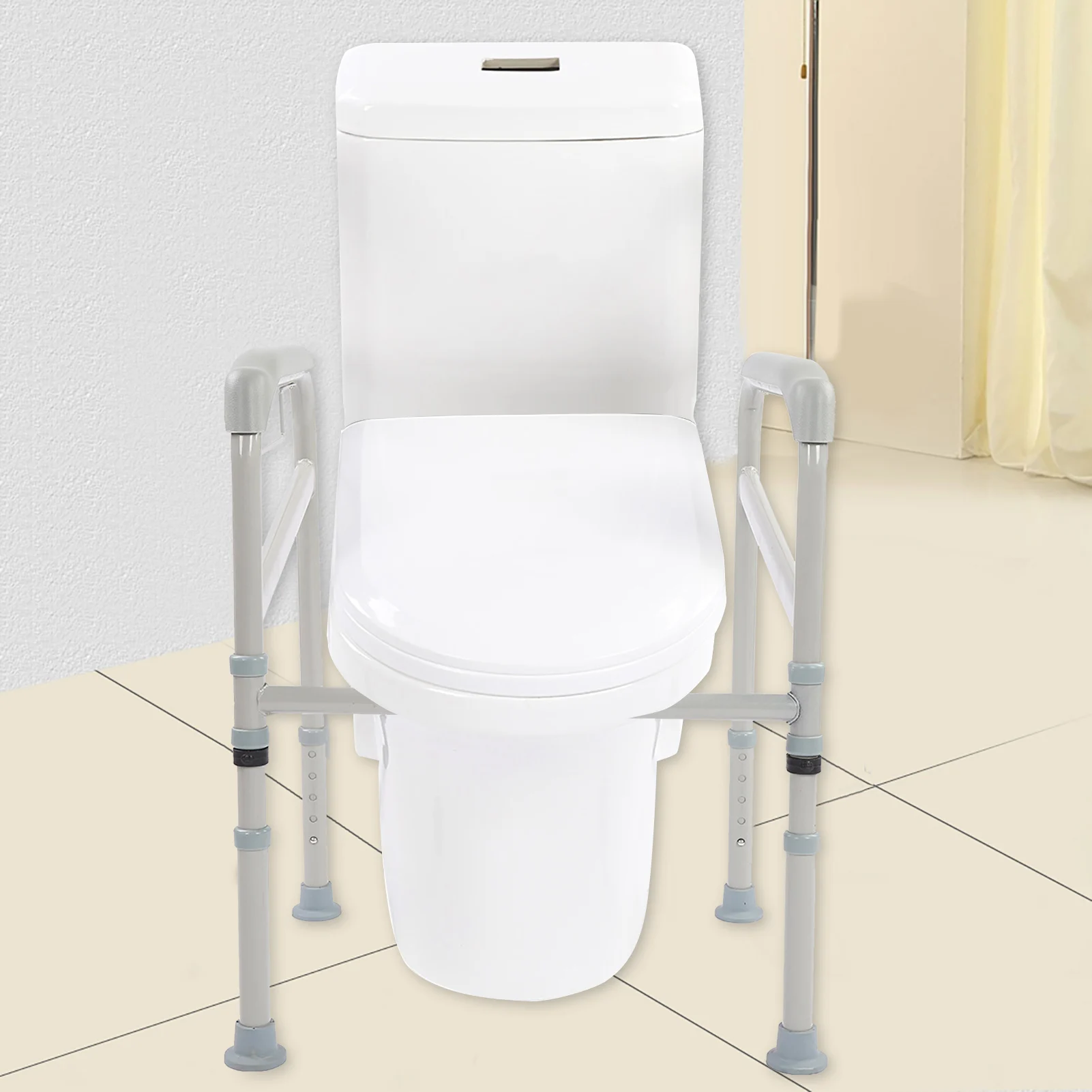 Safety Adjustable Hand Rail Disabled Grab Aid Disability Support Toilet Bar Bath Bathroom