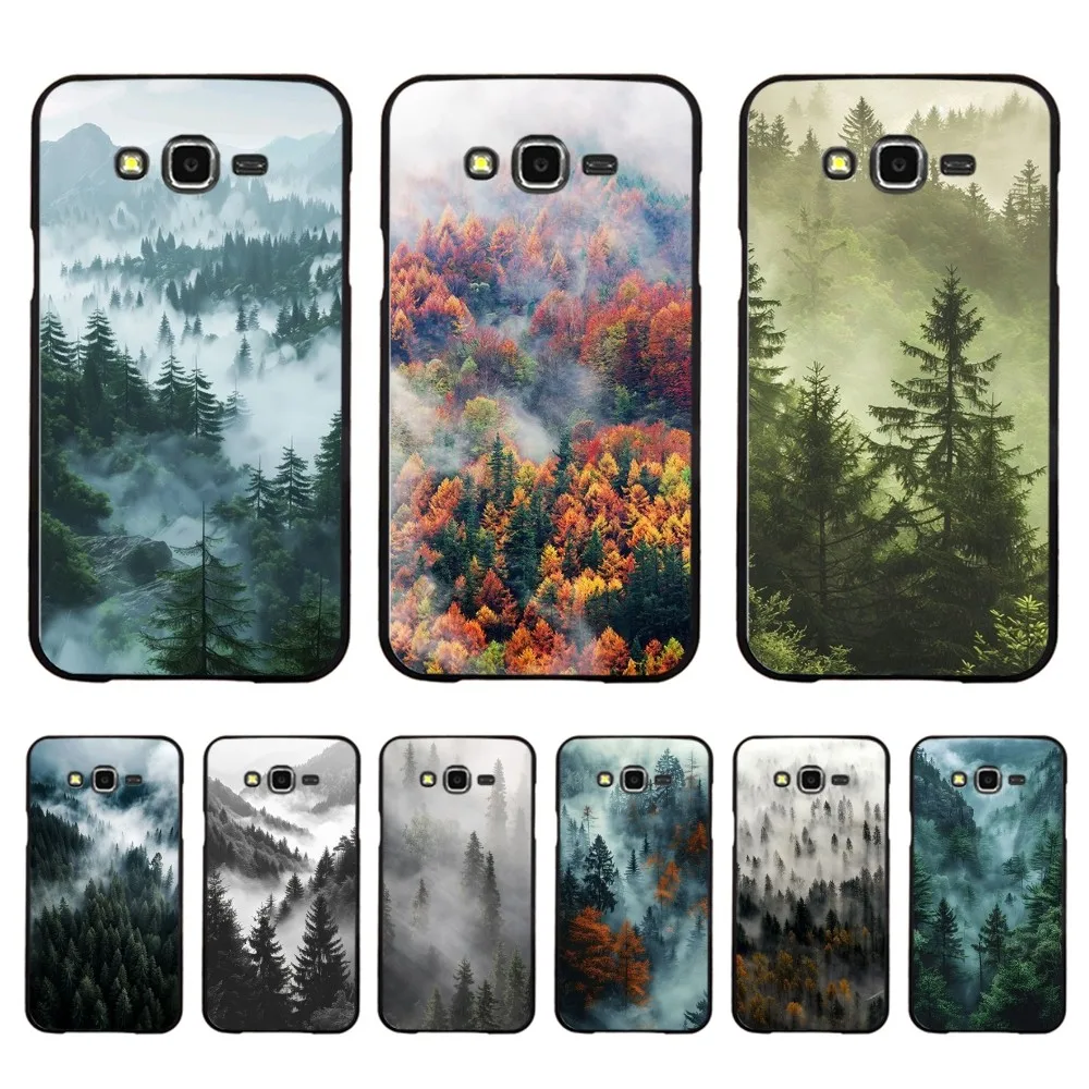 Capa de telefone floresta de montanha para samsung j 7 plus 7core j7 neo j6 plus prime j6 j4 j5 capa móvel