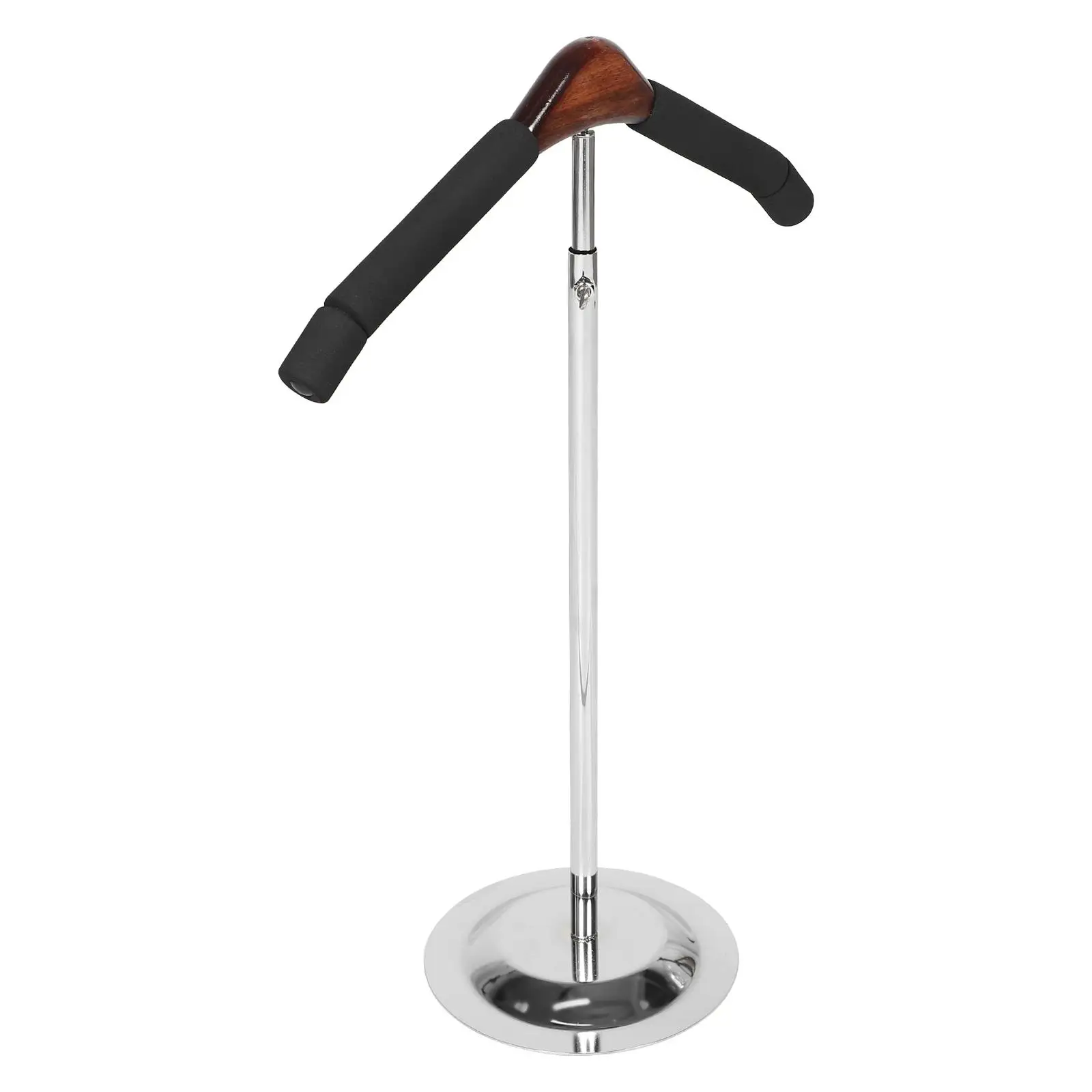 

T Shaped Clothing Display Rack Metal Clothes Hanger Nonslip Garment Hanging Rod Stainless Steel Base Closet ganizer