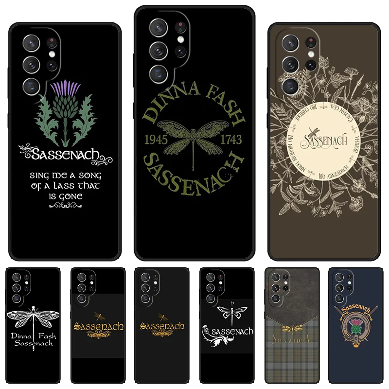 Outlander Sassenach phone case For Samsung Galaxy S24 S23 S22 Ultra Note 10 20 Plus S8 S9 S10 S20 S21 FE Cover