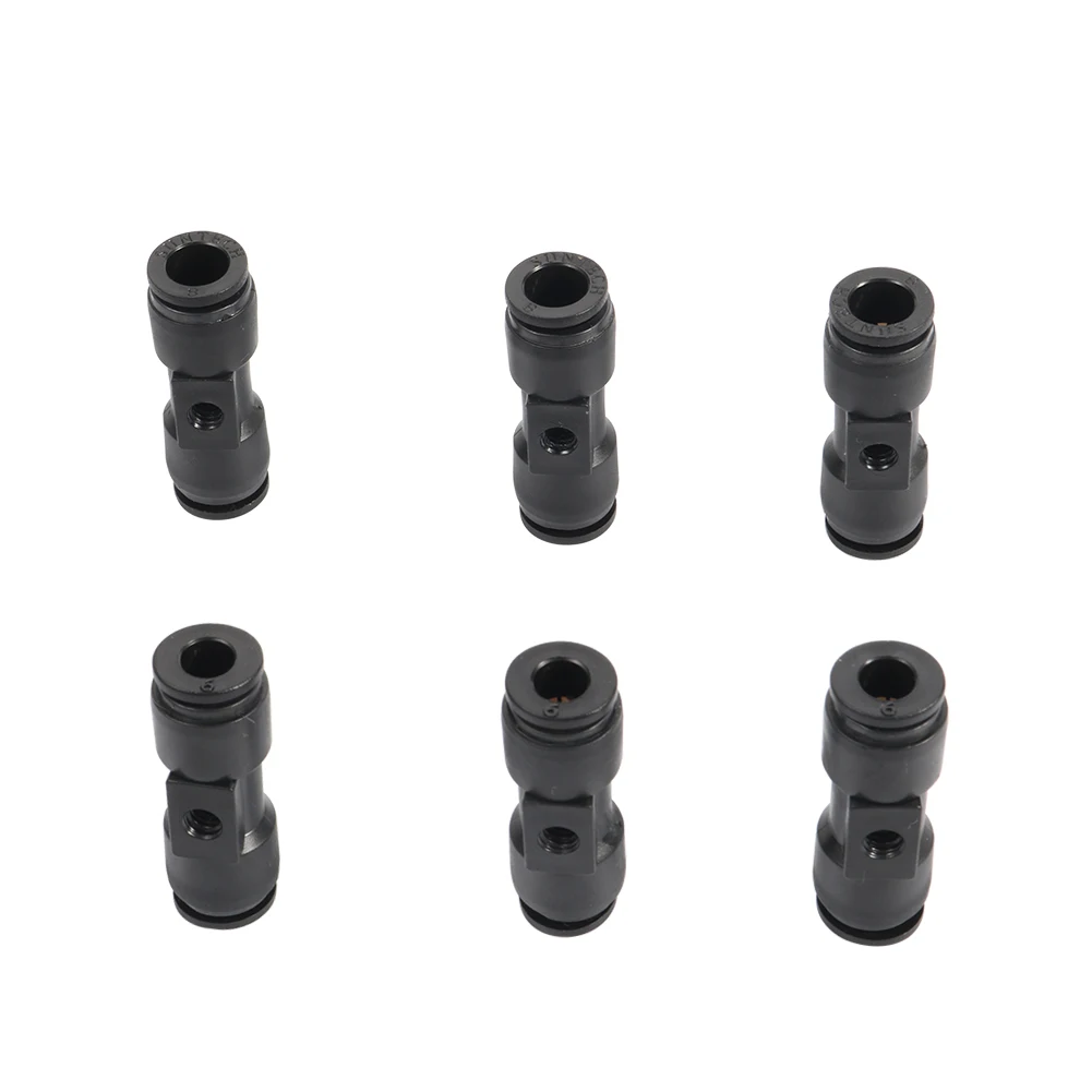 10Pcs Plastics 3/16“ Thread Slip Lock Quick Connector for Garden Tubing Drip Irrigation Watering System Nozzles Couplings