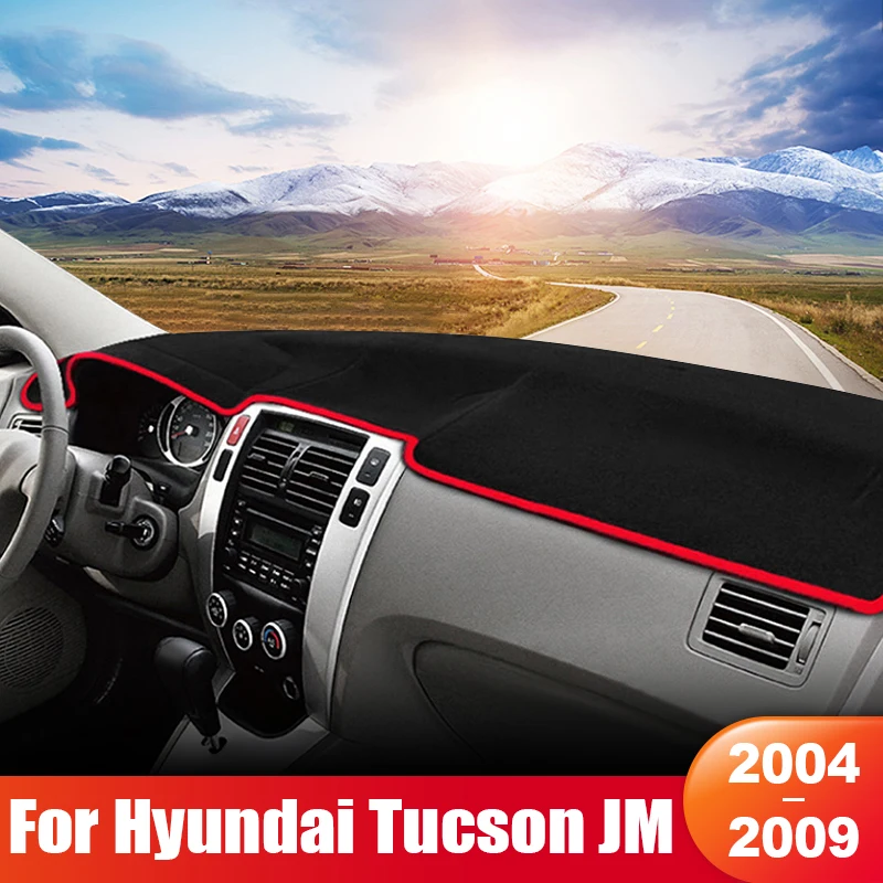 

For Hyundai Tucson JM 2004 2005 2006 2007 2008 2009 Car Dashboard Sun Shade Cover Instrument Panel Mat Non-slip Pad Accessories