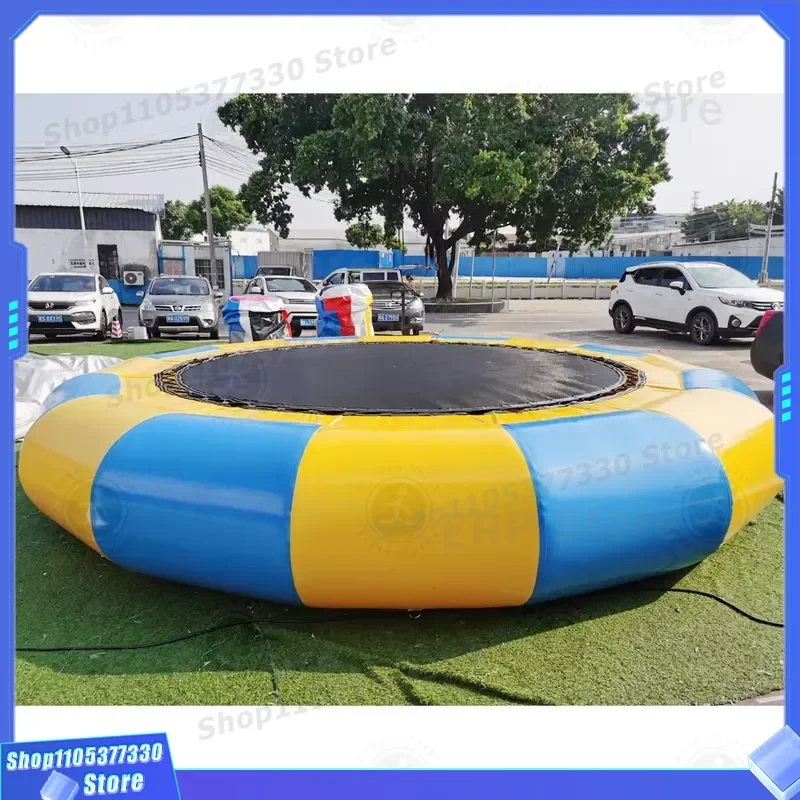 Giant PVC Inflatable Water Slide Trampoline Combo Floating Hammock Bouncer for Outdoor Water Park Games Fun Summer Activity