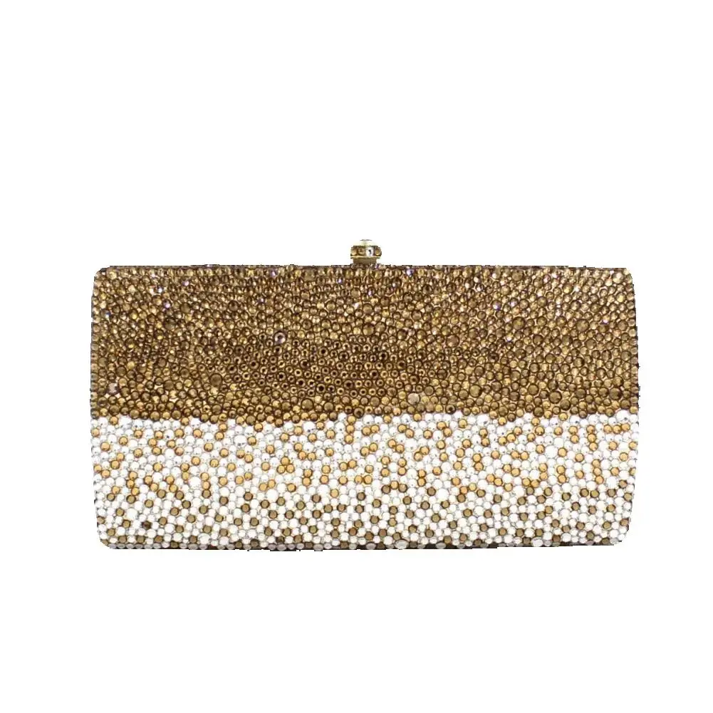 Rhinestone Dinner Bag Luxury Handmade Diamond-encrusted Crystal Clutch Party Reception Clutch Bag Full Of Diamond Handbag Woman
