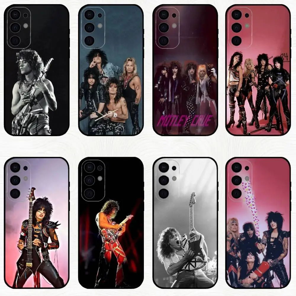 

Rock M-Motley C-Crue Band Phone Case For Samsung S25,S24,S23,S22,S21,S20,Plus,Fe,Lite,Others Black Cover