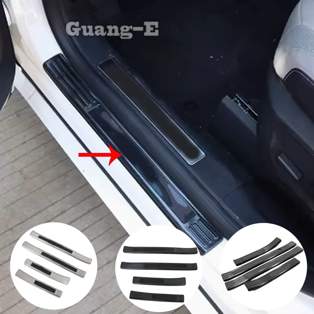 

Car External Door Sill Scuff Plate Cover Threshold Strip Pedal Sticker Accessories For Ford Escape/Kuga 2020 2021 2022 2023 2024