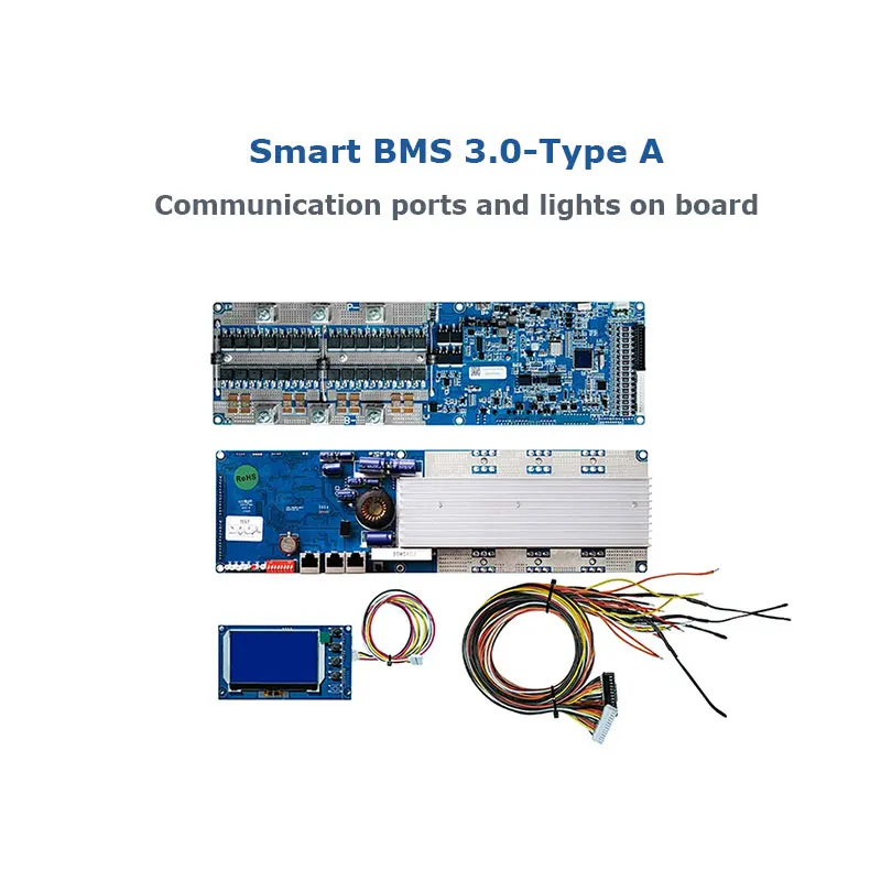 16S 48V 200A LiFePO4 BMS v3.0 – 2A Active Balancing, CAN/RS485, for Solar Energy Storage