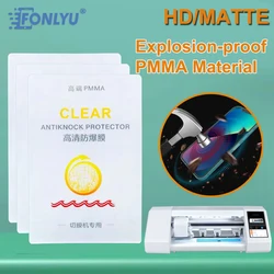 FONLYU PMMA HD Matte Hard Explosion Proof Antiknock Screen Protector For CellPhone Protect Film Cutting Machine Cutter Plotter