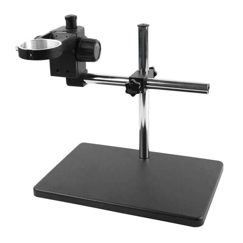 76mm Focusing Adjustable Lab Stereo Binocular Trinocular Microscope Camera Metal Table Working Stand Base Multi Axis Support