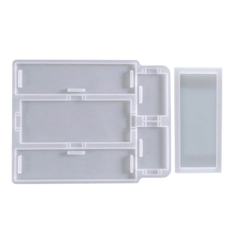 

Storage Box Resin Mold with Lid 19x15cm Rectangular Silicone DIY Molds K3KF