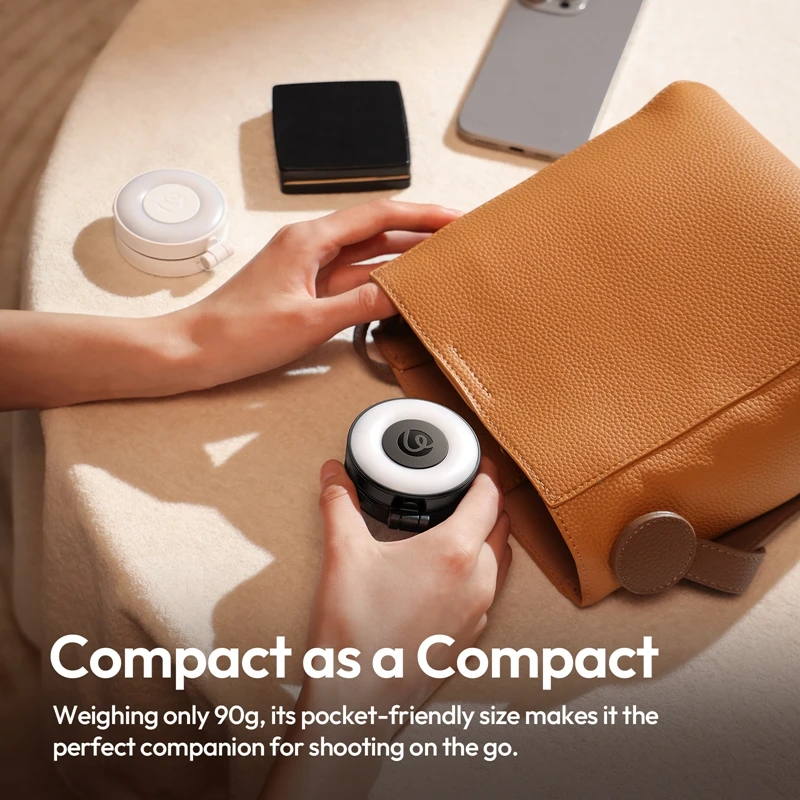 Ulanzi LM23 جيب مصباح ليد ملء الضوء آيفون 15 16 17 Magsafe Selfie الفيديو الضوئي المغناطيسي لينة جيب LED الهاتف المحمولة #5