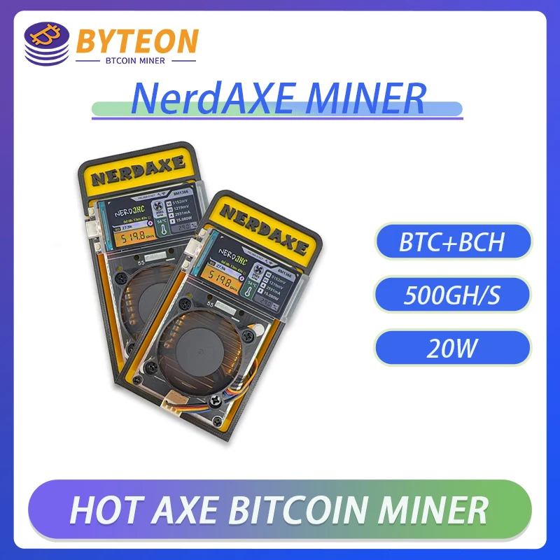 

500Gh/S S19XP Bitaxe Bitcoin Nerdminer BM1366 ASIC Микро-майнер Лотерейный майнер с дисплеем Nerdaxe Miner