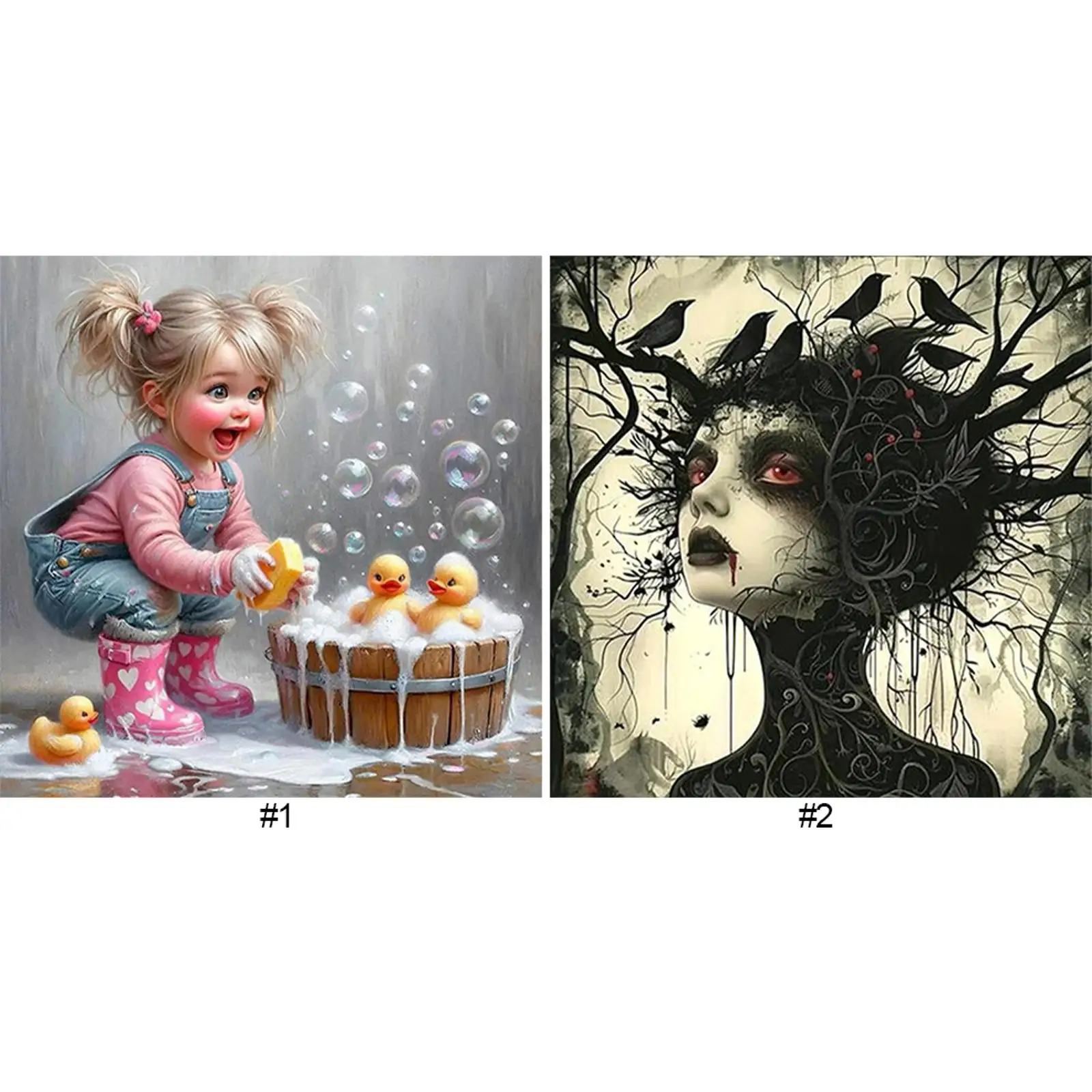 

Набор для рисования по номерам на холсте: Картина маслом «Девушка» для декора стен дома, 40x40 см