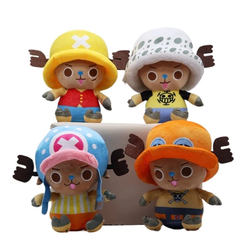 

20cm Anime One Piece Plush Toys 8 Inch Luffy Plushie Soft Cartoon Chopper Zoro Stuffed Animals Doll Figure Gifts For Fans