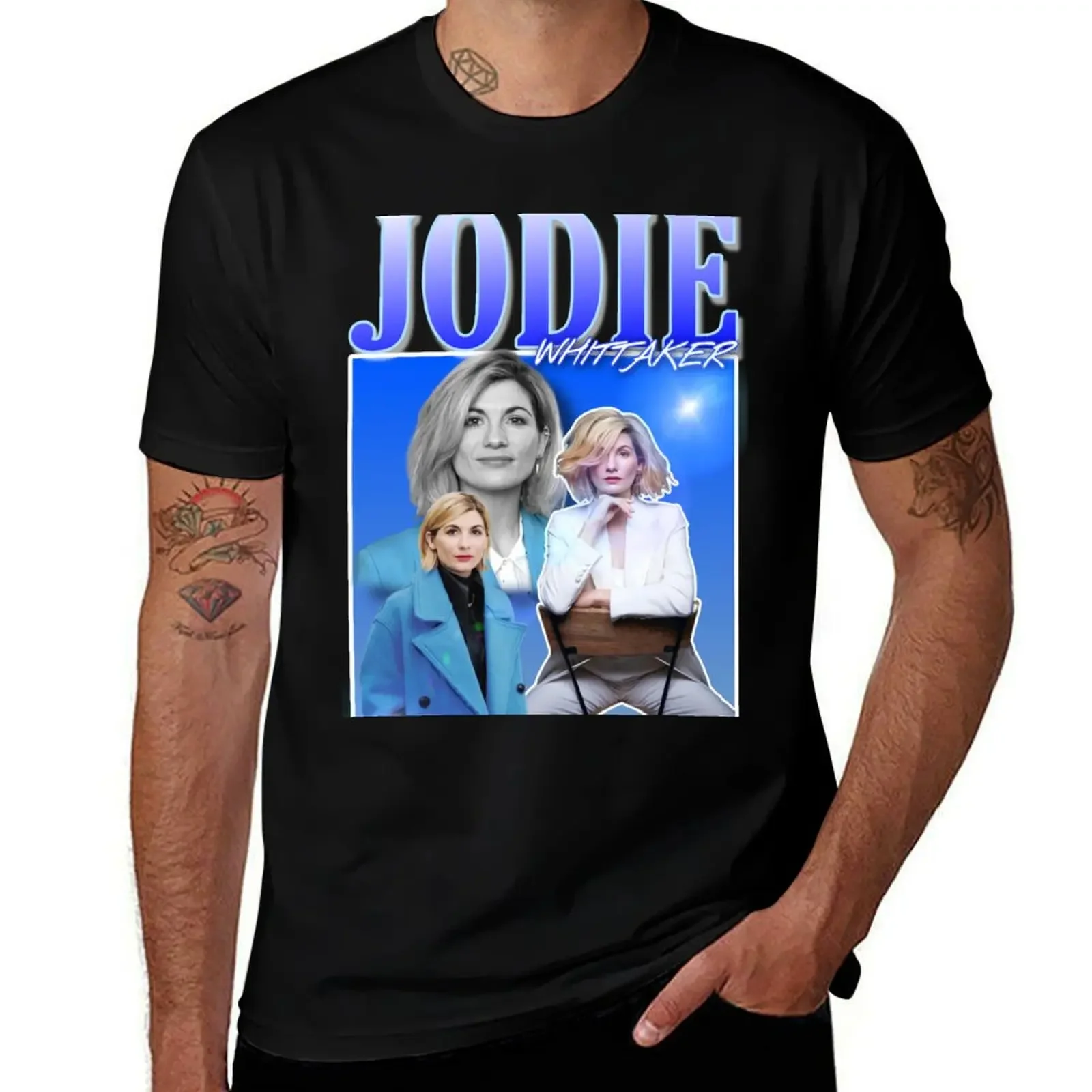 Jodie Whittaker T-Shirt oversizeds summer top blacks anime shirts men