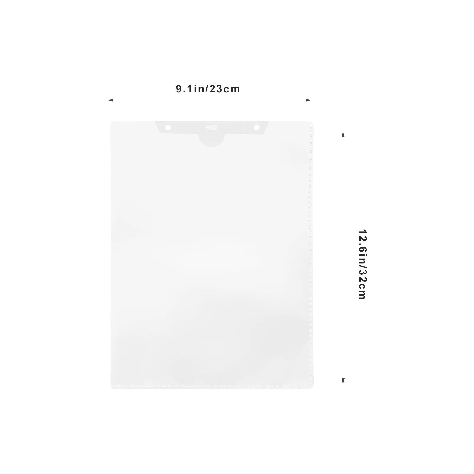 10Pcs Clear Plastic File Folder Document Holder Paper Organizer Portable Document Storage Bag for Office Study