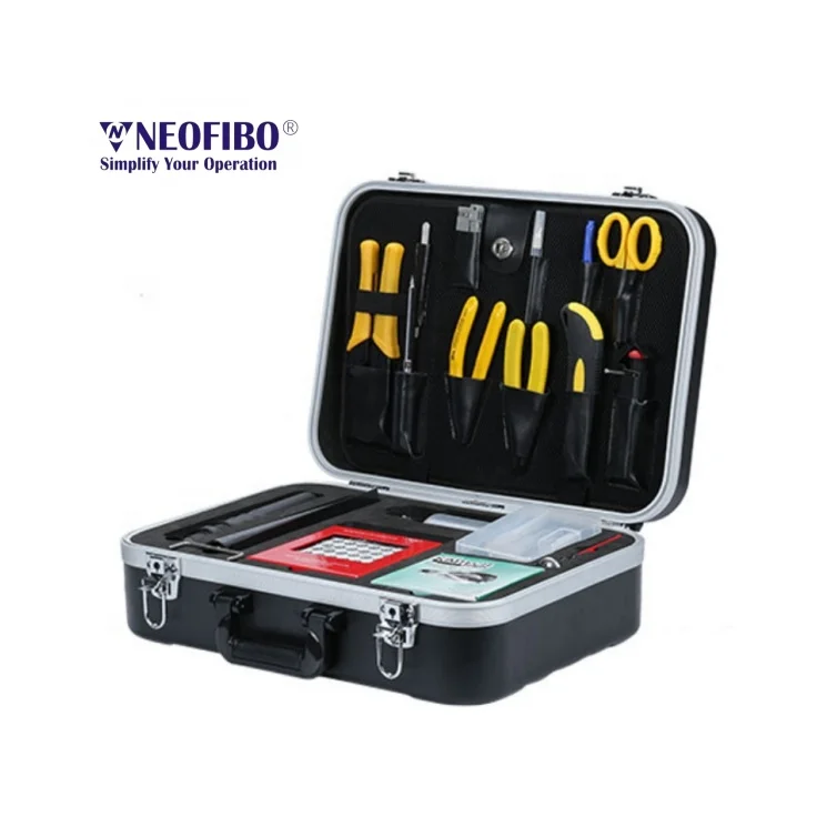 NEOFIBO FK-P3200-70D2TK Repaire Ftth Tool Kit Cable Optical Fiber Toolkit Fiber Optic Repair Fiber Optic Connector Polishing Kit