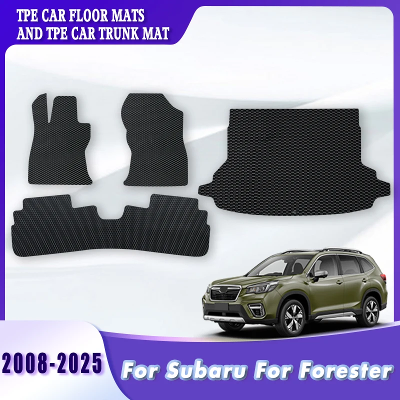 

Автомобильные коврики TPE, коврики в багажник для Subaru Forester 2025 2024 2023 2022 2021 2020 2019 2018 2017 2016-2008, автоаксессуары