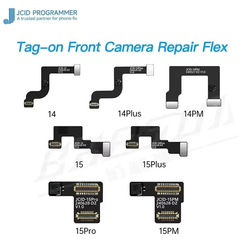 

JCID V1SE V1SPRO Ремонт передней камеры с биркой Flex FPC для IPhone 14 15 Pro Max Решенная передняя камера с функцией замерзания и расстояния
