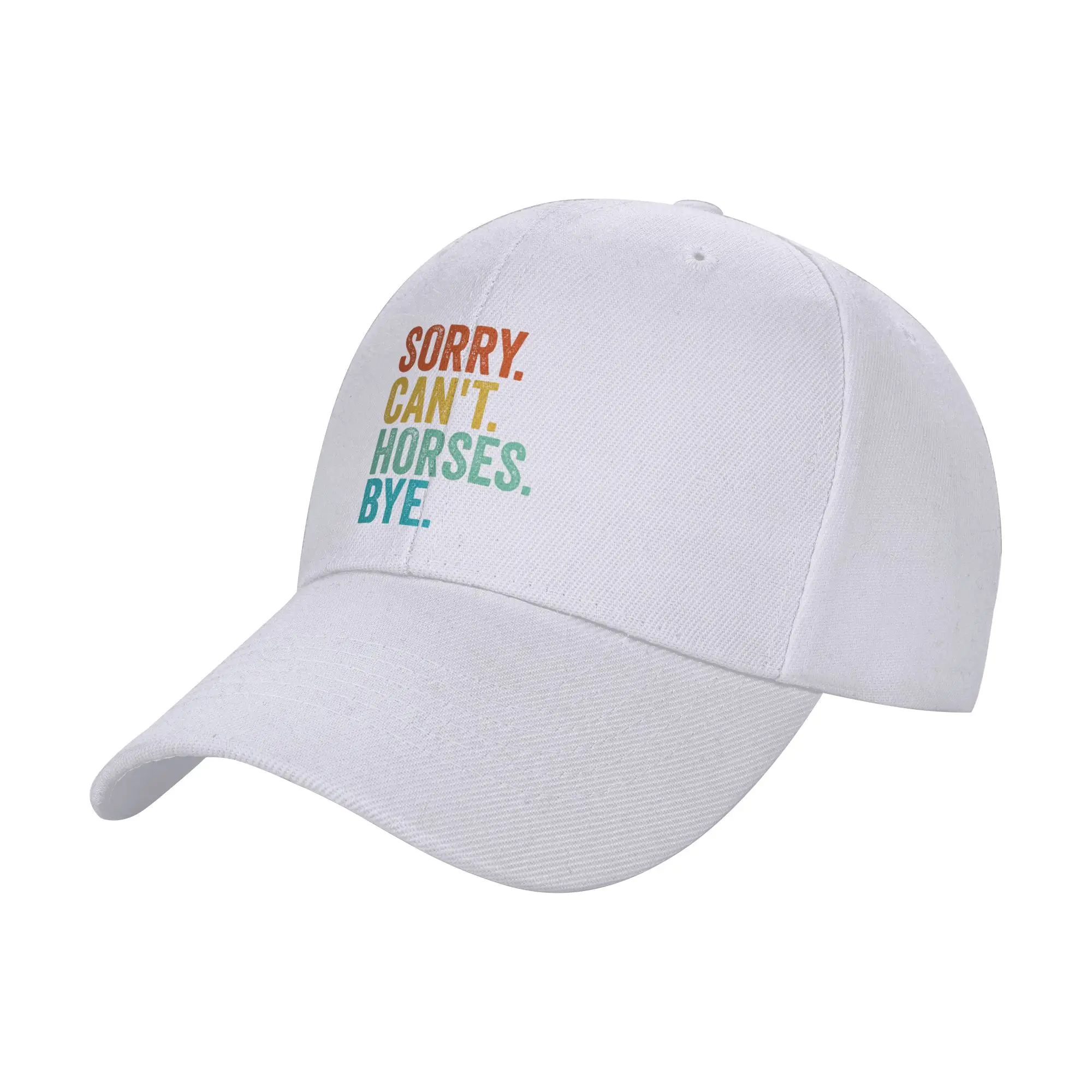 Sorry Cant Horses Bye Funny Horseback Riding Horse Trendy Baseball Cap Backyard Leisure Colorfast Snapback Cap