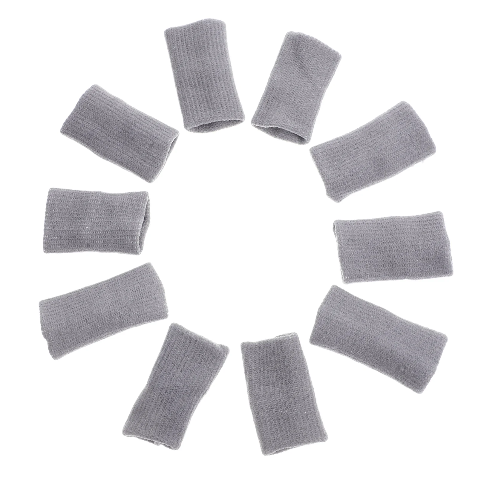 

10 Pcs Sports Finger Guards Professional Cot Portable Supplies Grey Supply Protector