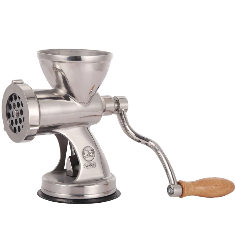 Stainless Steel Manual Meat Grinder Household Vegetable Slicer Sausage Maker Garlic Paste Maker Vegetable Filling Machine