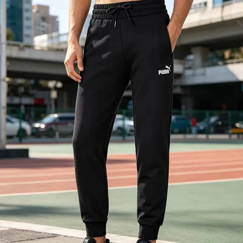 

2026 New Puma Fashion Women's Basic Series Knitted Stylish Simple Terry Long Pants 682126-01 sport