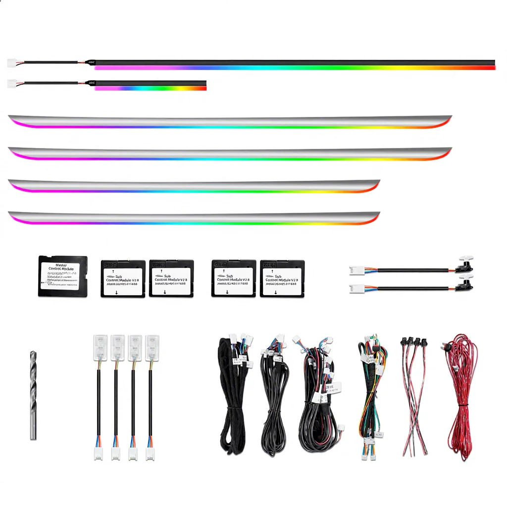 Upgrade 256 Colors Symphony LED Car Interior Ambient Light for BMW 3 Series E90/E91/E92/E93 2004-2011 Strip Accessories