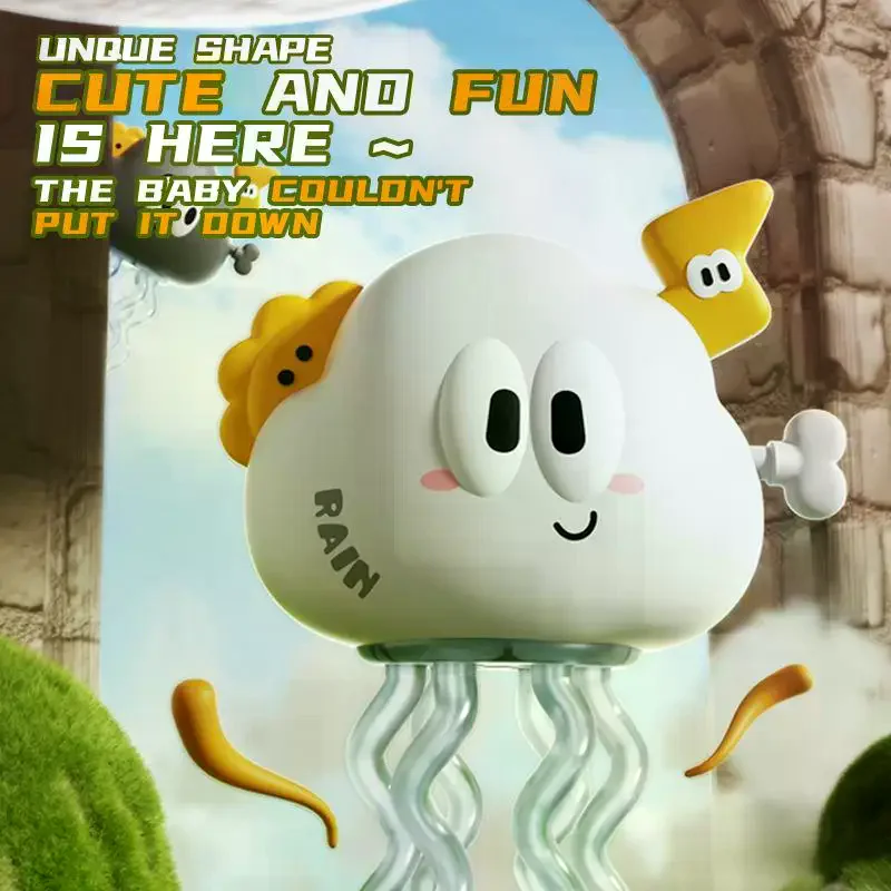 インタラクティブクラウドタコデスクトップゼンマイおもちゃ：感覚刺激、穏やかな遊び、集まりに最適