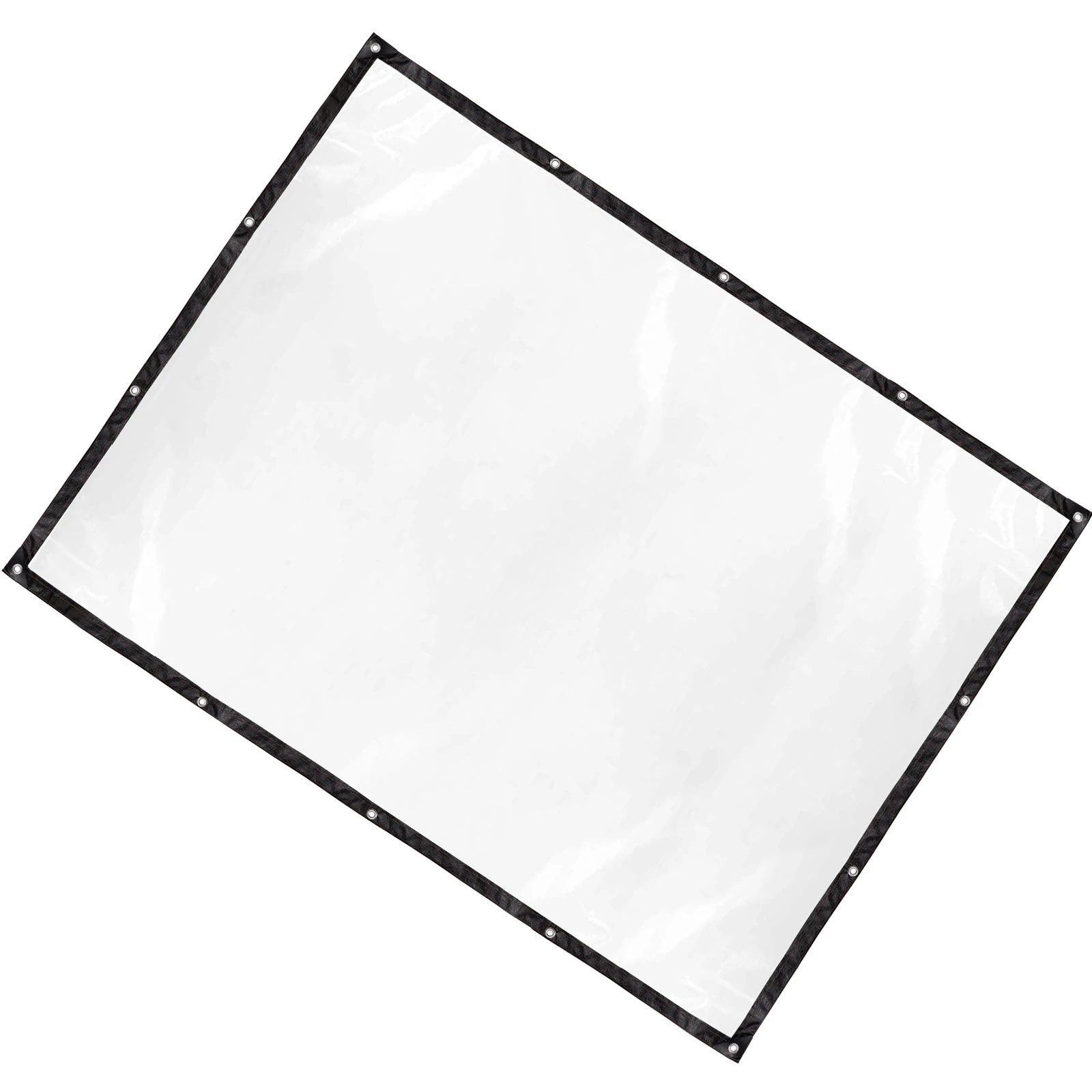Clear Tarp Waterproofing Rainproof Transparent Plastic Tarp Cover with Eyelet for Chicken Coop Greenhouse Plant