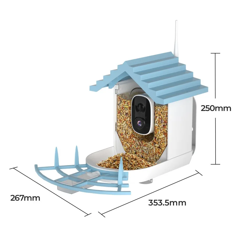 

Solar Low Power Smart Bird Feeder With Camera Wifi App Remote Monitoring Ai Recognize Wireless Outdoor Bird Feeder