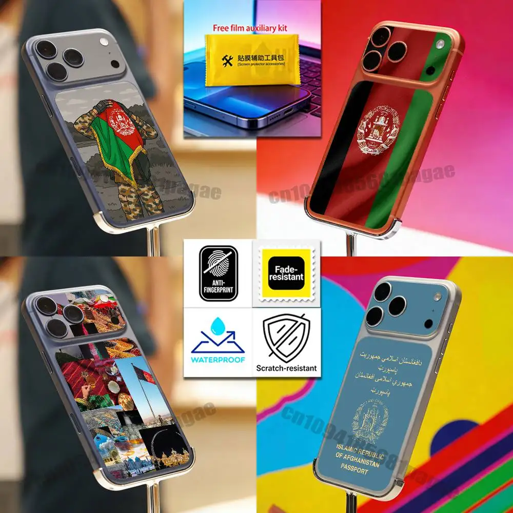 

For Flag Afghan Afghanistan Passport iPhone 17 Pro Max Phone Back Film Decal Skin Wrap Protective Sticker Full Cover