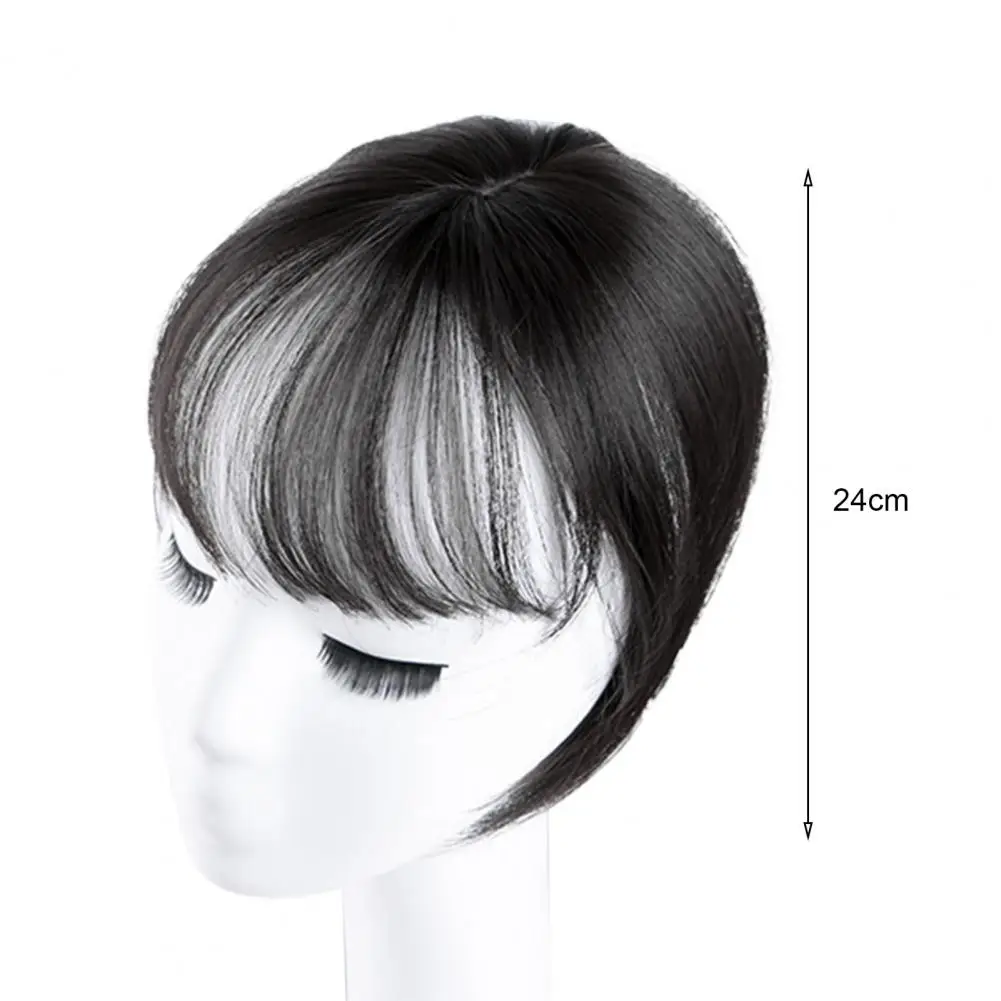 Women 3D Bangs Natural Wispy French Bangs Forehead Hair Extensions Black Brown Bangs Fringe Wig Hairpieces Women Wig