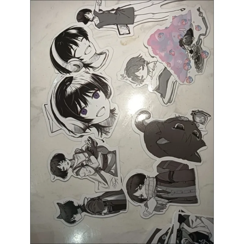 50Pcs/Pack Anime Game Stickers White Style Stickers Wanderer Scaramouche Kunikuzushi Vagrant  DIY Sticker Birthday Gift