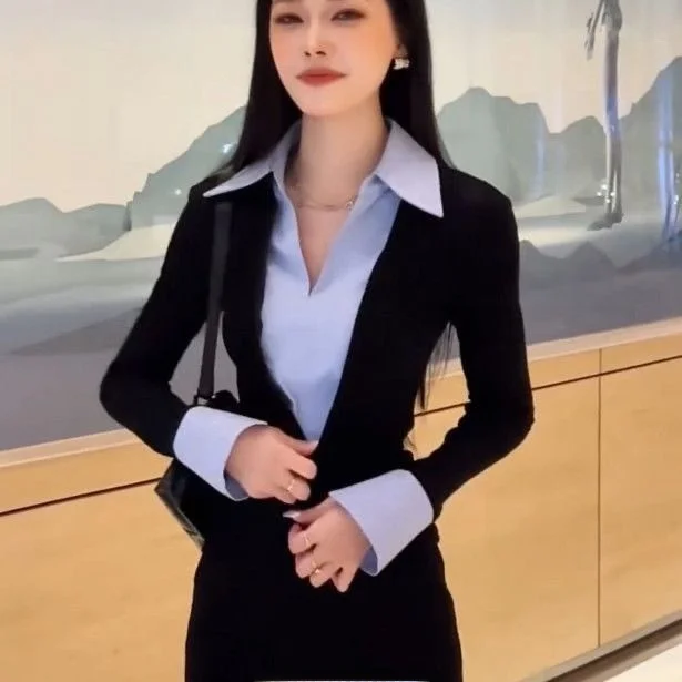 

Корейский Sle Long Sve V-Ne Топ на молнии Женский Slim Fit Base irt Весна Осень Новый Sle Conceal Meat a Thin Pulling