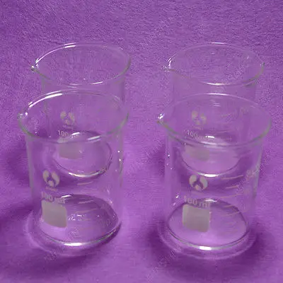 100mL Glass Beaker,4pcs/lot,Low Form Beaker,Quality Item,Lab Glassware