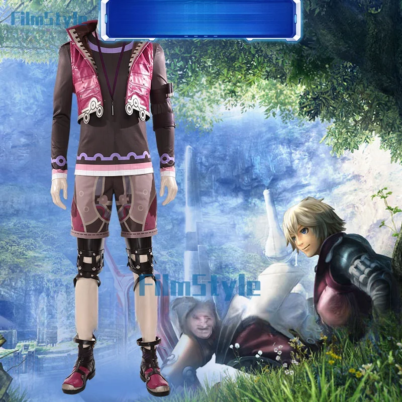 Xenoblade cos Chronicles shuck hero disfraz de Cosplay, accesorios de joyería, conjunto guapo para Halloween