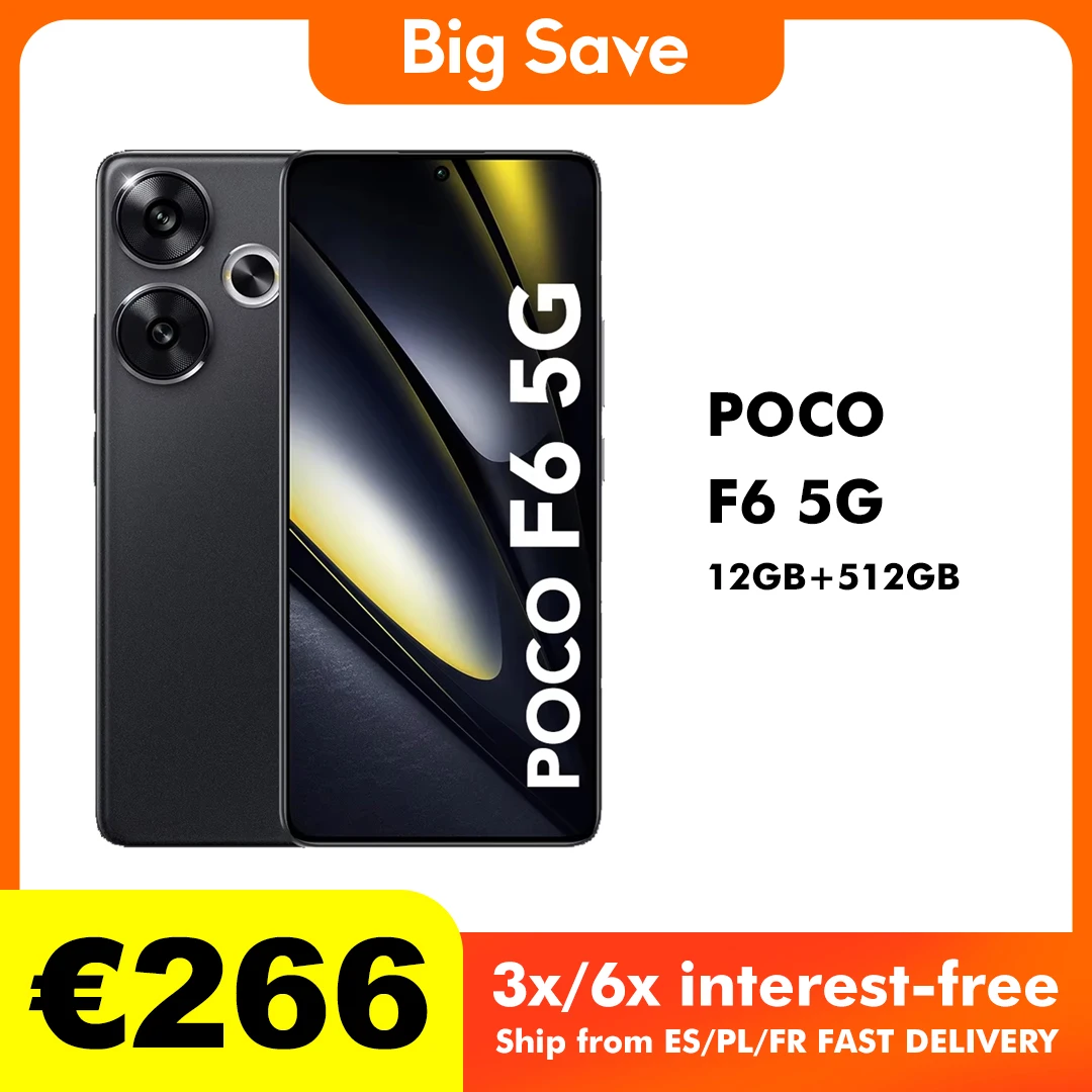 Smartphone POCO F6 5G, version globale, NDavid SnapdragonIsabel 3-Turbo Charging, 120Hz, 90W, 5000mAh, 8s, GENE ARY