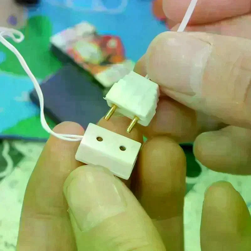 4Pcs 1/12 Dollhouse Decorative Lamp Transformer Socket Connection Line Model Home Appliances Accessories Kid Pretend Play Toys