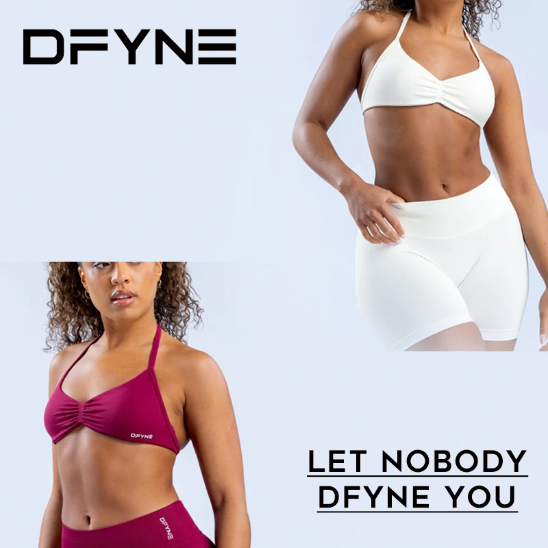 

Impact Strappy Bra Gym Top Women High Support Thin Strap Halter Sports Seamless Bras Scrunch Workout Yoga Tank Bra