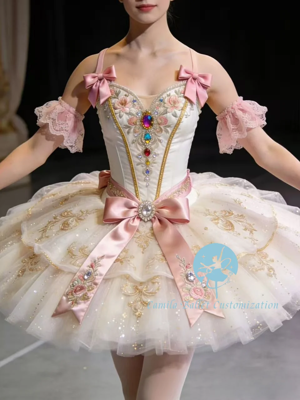 

New Customized Fairy Doll Candy Fairy Variation Ballet Performance Competition TUTU Skirt for Adults and Children