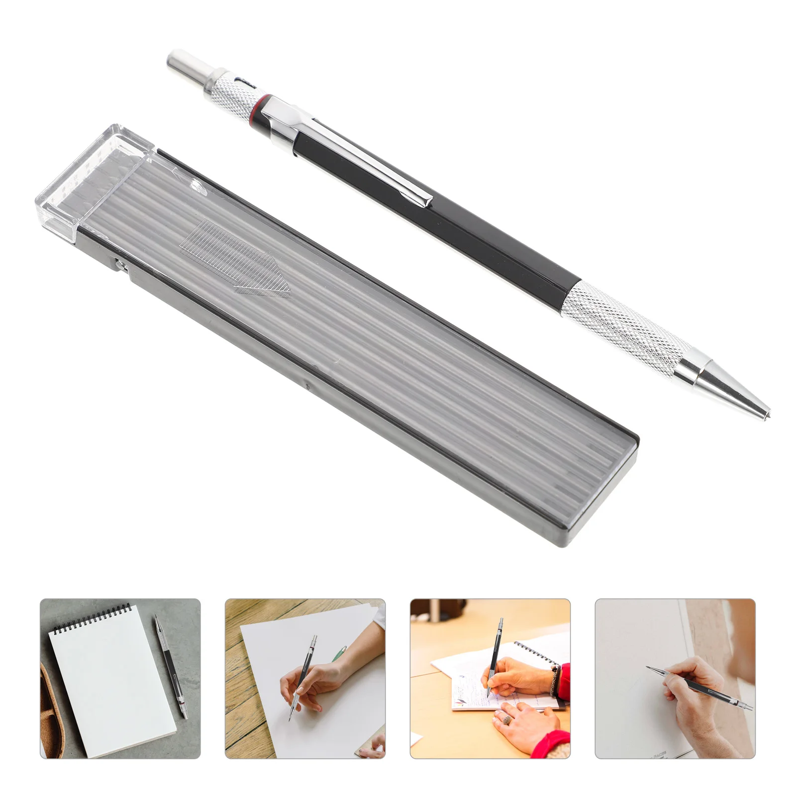

1Set Engineering Propelling Pencil Smooth Writing Comfortable Grip Easy Use Students Office Drawing Pencil Mechanical Pencils