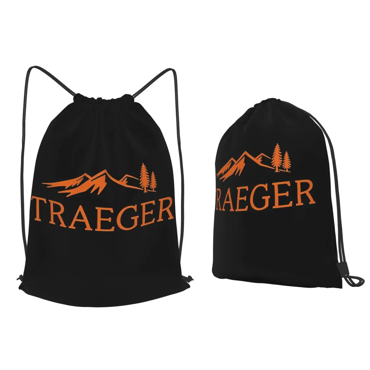 Traeger Pellet Grill Smoke BBQ Essential Backpacks Multi-function Drawstring Bags Shoes Bag Book Bags for Man Woman School