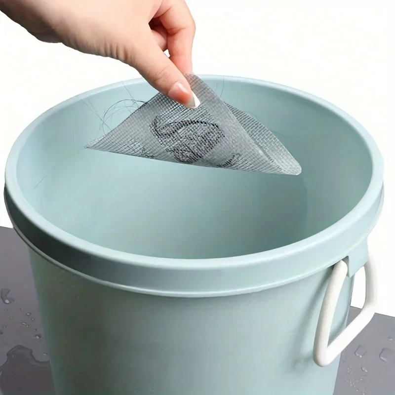 Anti Blocking Bathroom Kitchen Shower Floor Drains Sink Strainer Sticker Disposable Hair Drain Catcher Mesh Filter Cover view 4