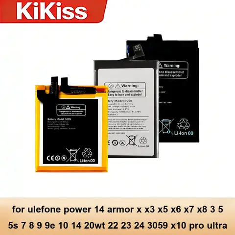 3116 3115 3099 GQ3099 For Ulefone Power 14 Armor x X3 X5 X6 X7 X8 3 5 5S 7 8 9 9E 10 14 20WT 22 23 24 3059 X10 Pro Ultra Battery